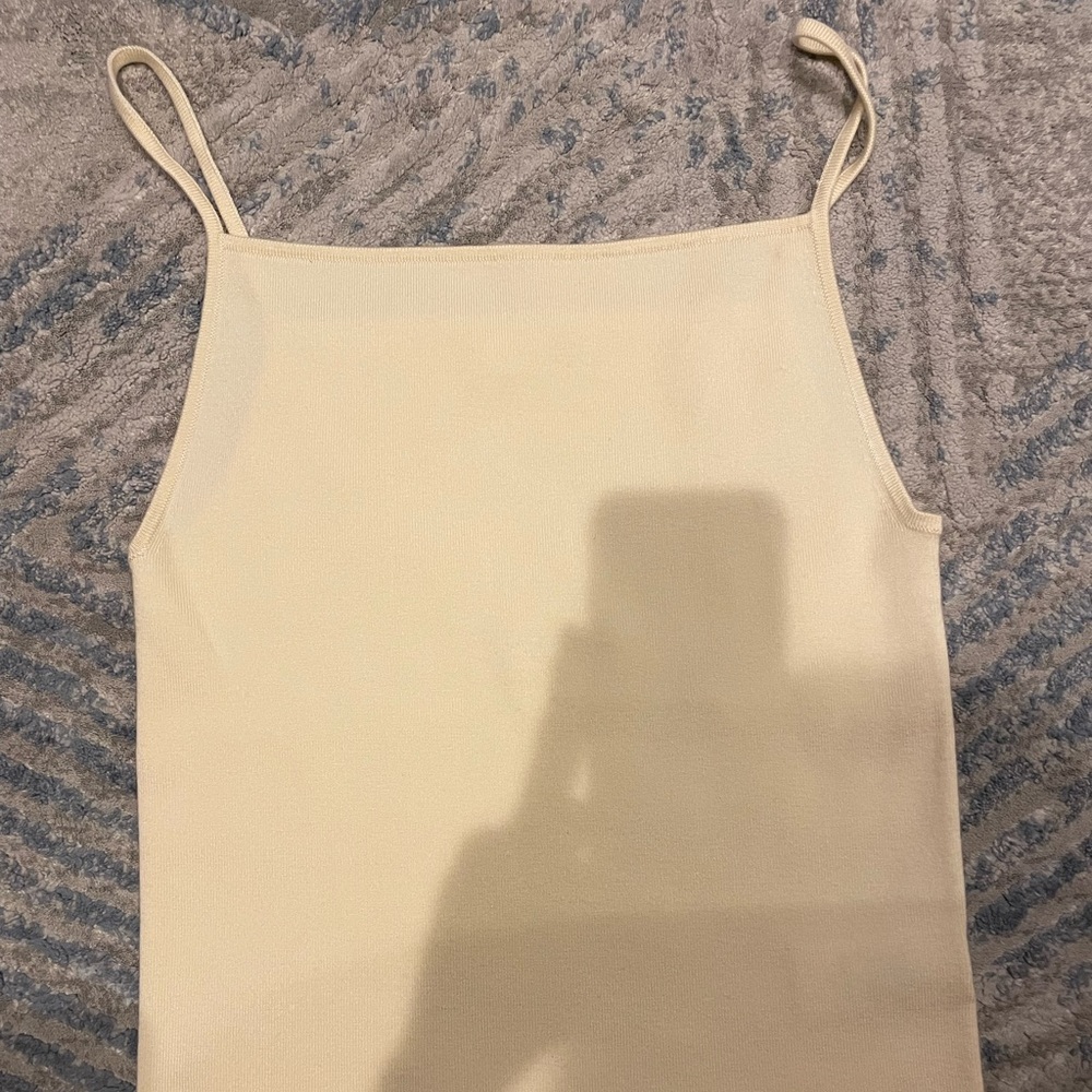 Cream colored tank top